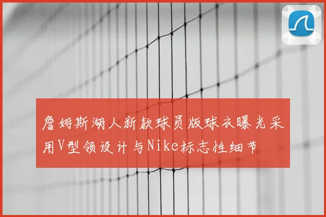 詹姆斯湖人新款球员版球衣曝光采用V型领设计与Nike标志性细节